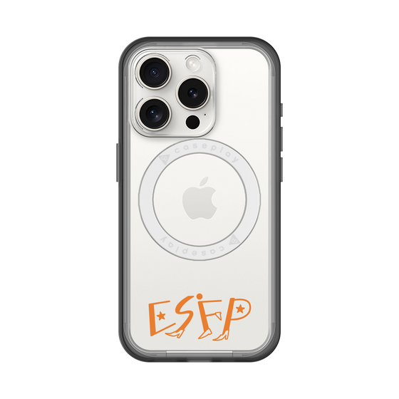スリムプロテクションプレミアムケース with MagSafe［ オリジナル - ESFP エンターテイナー - アルファベット ］