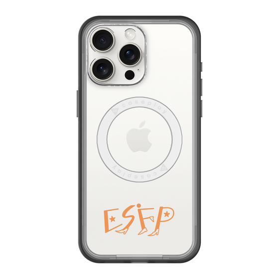スリムプロテクションプレミアムケース with MagSafe［ オリジナル - ESFP エンターテイナー - アルファベット ］