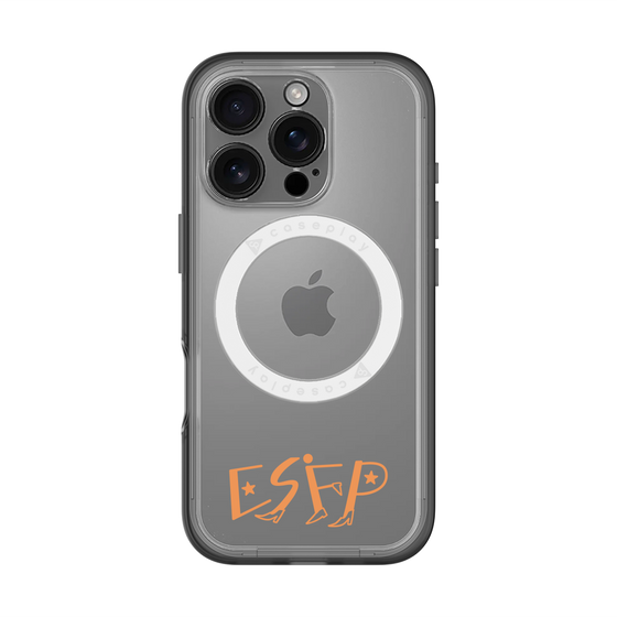 スリムプロテクションプレミアムケース with MagSafe［ オリジナル - ESFP エンターテイナー - アルファベット ］