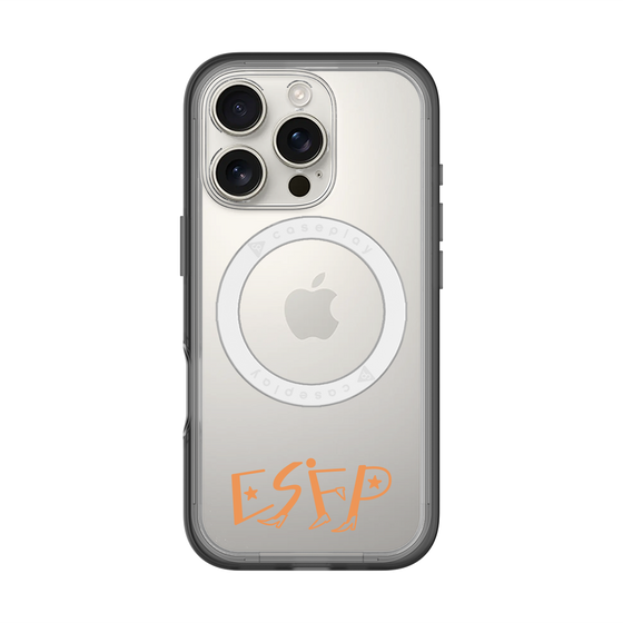 スリムプロテクションプレミアムケース with MagSafe［ オリジナル - ESFP エンターテイナー - アルファベット ］