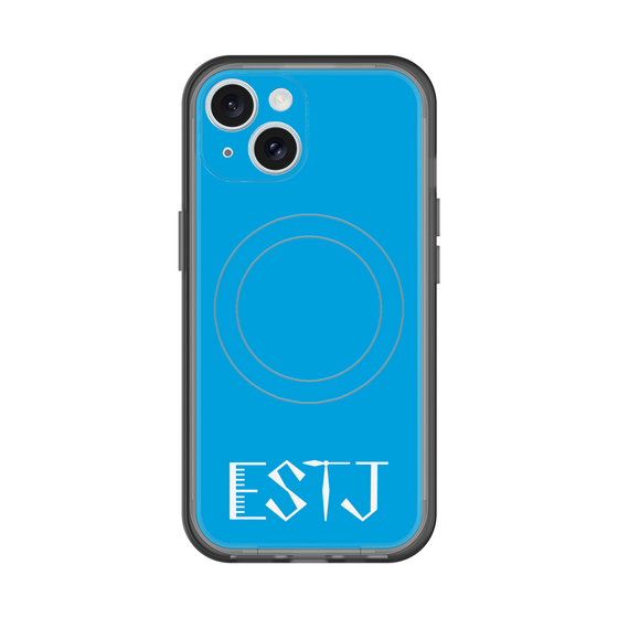 スリムプロテクションプレミアムケース with MagSafe［ オリジナル - ESTJ 幹部 - アルファベット - ブルー ］