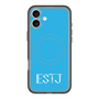 スリムプロテクションプレミアムケース with MagSafe［ オリジナル - ESTJ 幹部 - アルファベット - ブルー ］