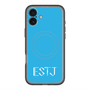 スリムプロテクションプレミアムケース with MagSafe［ オリジナル - ESTJ 幹部 - アルファベット - ブルー ］
