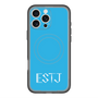 スリムプロテクションプレミアムケース with MagSafe［ オリジナル - ESTJ 幹部 - アルファベット - ブルー ］