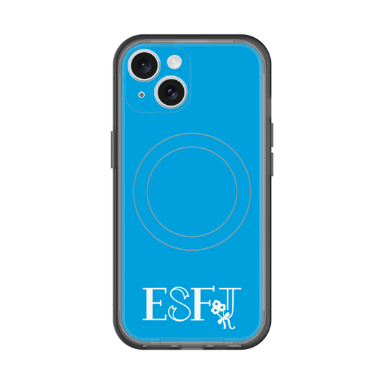 スリムプロテクションプレミアムケース with MagSafe［ オリジナル - ESFJ 領事 - アルファベット - ブルー ］