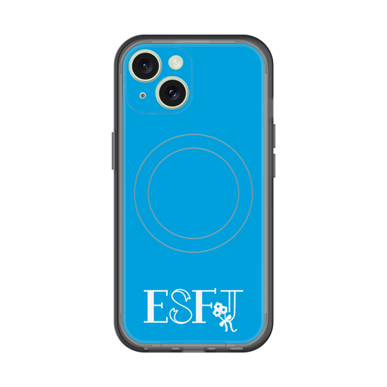 スリムプロテクションプレミアムケース with MagSafe［ オリジナル - ESFJ 領事 - アルファベット - ブルー ］