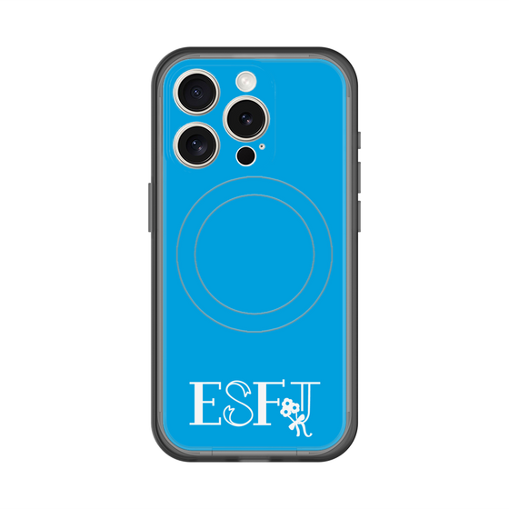 スリムプロテクションプレミアムケース with MagSafe［ オリジナル - ESFJ 領事 - アルファベット - ブルー ］
