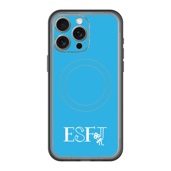 スリムプロテクションプレミアムケース with MagSafe［ オリジナル - ESFJ 領事 - アルファベット - ブルー ］