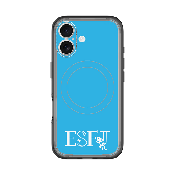 スリムプロテクションプレミアムケース with MagSafe［ オリジナル - ESFJ 領事 - アルファベット - ブルー ］
