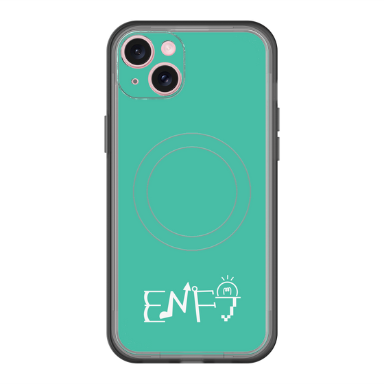 スリムプロテクションプレミアムケース with MagSafe［ オリジナル - ENFJ 主人公 - アルファベット - グリーン ］