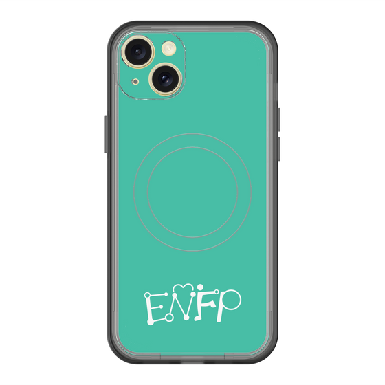 スリムプロテクションプレミアムケース with MagSafe［ オリジナル - ENFP 運動家 - アルファベット - グリーン ］