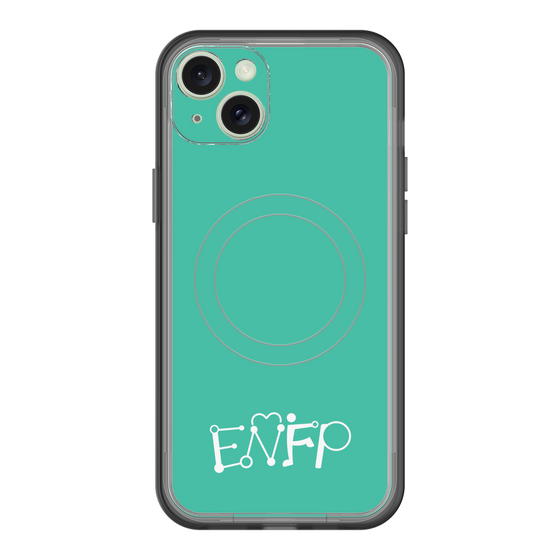 スリムプロテクションプレミアムケース with MagSafe［ オリジナル - ENFP 運動家 - アルファベット - グリーン ］