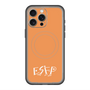 スリムプロテクションプレミアムケース with MagSafe［ オリジナル - ESFP エンターテイナー - アルファベット - オレンジ ］