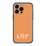 スリムプロテクションプレミアムケース with MagSafe［ オリジナル - ESFP エンターテイナー - アルファベット - オレンジ ］