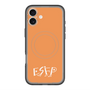 スリムプロテクションプレミアムケース with MagSafe［ オリジナル - ESFP エンターテイナー - アルファベット - オレンジ ］