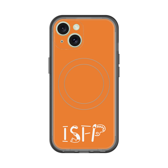 スリムプロテクションプレミアムケース with MagSafe［ オリジナル - ISFP 冒険家 - アルファベット - オレンジ ］