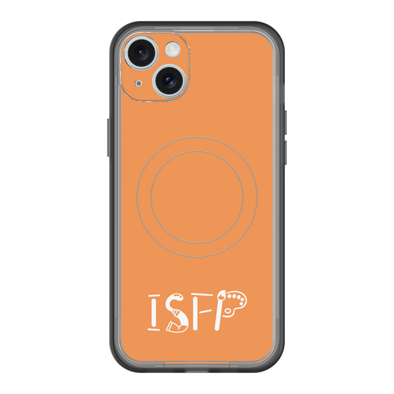 スリムプロテクションプレミアムケース with MagSafe［ オリジナル - ISFP 冒険家 - アルファベット - オレンジ ］