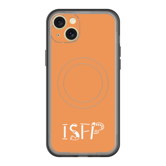 スリムプロテクションプレミアムケース with MagSafe［ オリジナル - ISFP 冒険家 - アルファベット - オレンジ ］