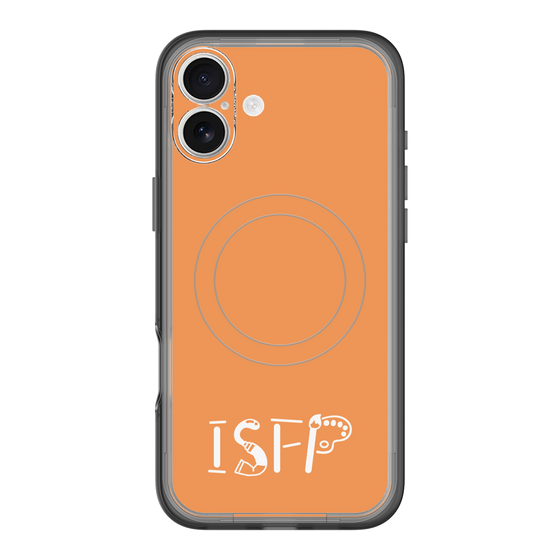 スリムプロテクションプレミアムケース with MagSafe［ オリジナル - ISFP 冒険家 - アルファベット - オレンジ ］