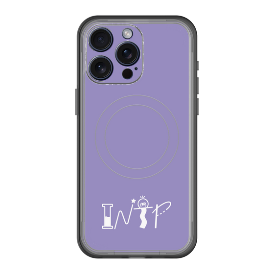 スリムプロテクションプレミアムケース with MagSafe［ オリジナル - INTP 論理学者 - アルファベット - パープル ］