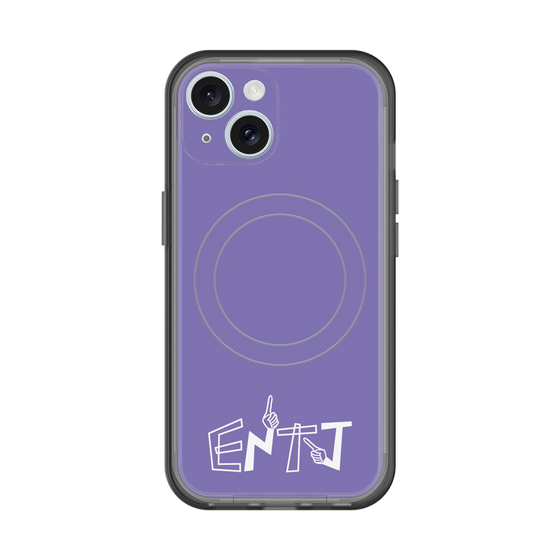 スリムプロテクションプレミアムケース with MagSafe［ オリジナル - ENTJ 指揮官 - アルファベット - パープル ］