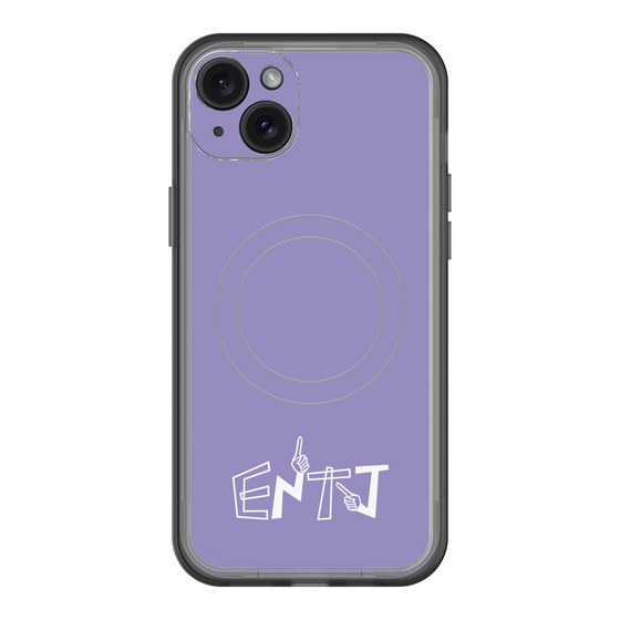 スリムプロテクションプレミアムケース with MagSafe［ オリジナル - ENTJ 指揮官 - アルファベット - パープル ］