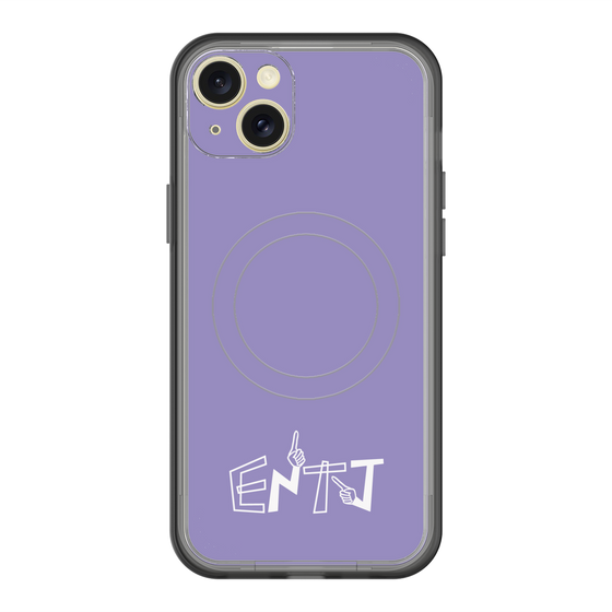 スリムプロテクションプレミアムケース with MagSafe［ オリジナル - ENTJ 指揮官 - アルファベット - パープル ］