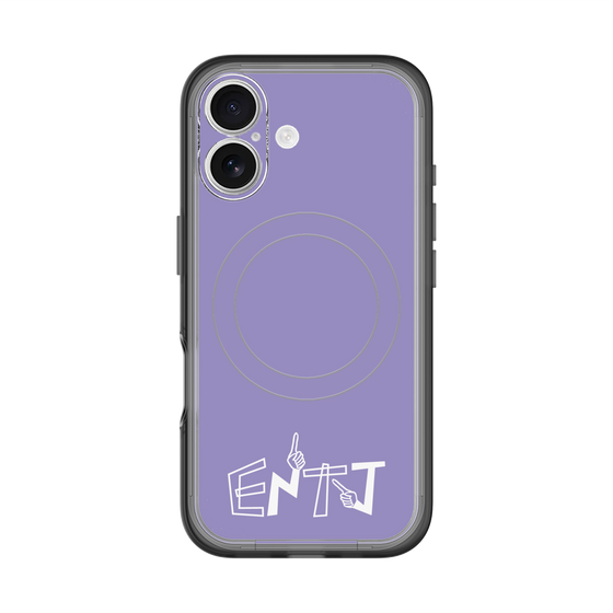 スリムプロテクションプレミアムケース with MagSafe［ オリジナル - ENTJ 指揮官 - アルファベット - パープル ］
