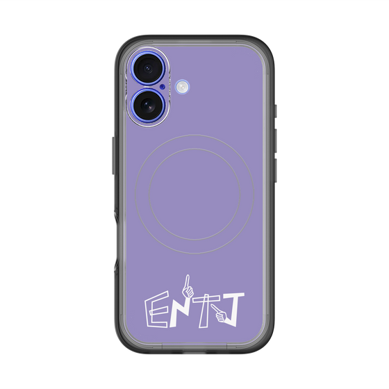 スリムプロテクションプレミアムケース with MagSafe［ オリジナル - ENTJ 指揮官 - アルファベット - パープル ］