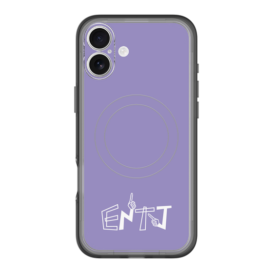 スリムプロテクションプレミアムケース with MagSafe［ オリジナル - ENTJ 指揮官 - アルファベット - パープル ］
