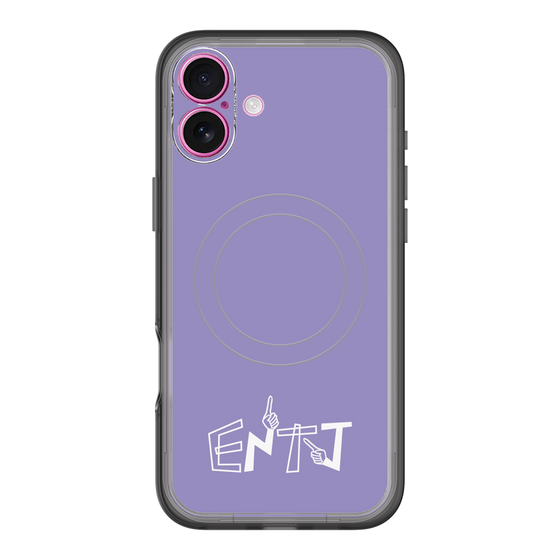 スリムプロテクションプレミアムケース with MagSafe［ オリジナル - ENTJ 指揮官 - アルファベット - パープル ］