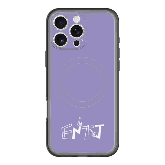 スリムプロテクションプレミアムケース with MagSafe［ オリジナル - ENTJ 指揮官 - アルファベット - パープル ］