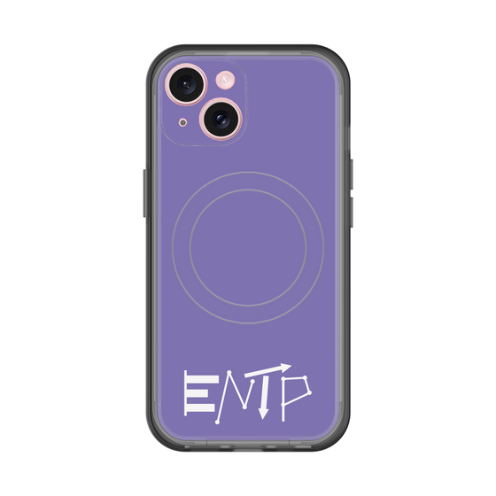 スリムプロテクションプレミアムケース with MagSafe［ オリジナル - ENTP 討論者 - アルファベット - パープル ］