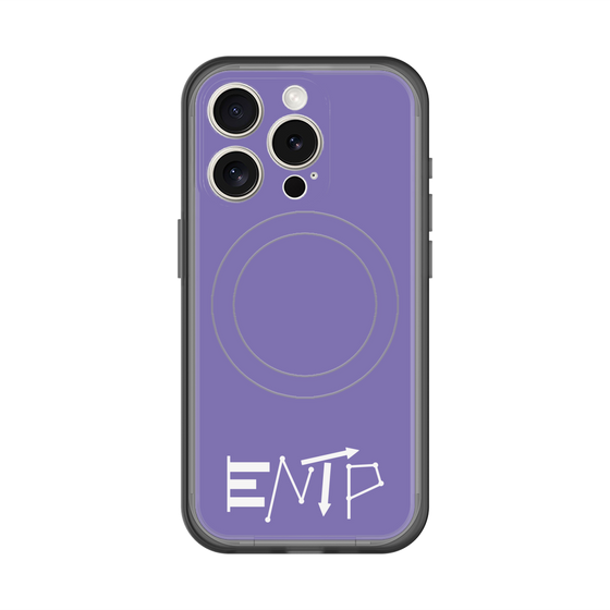 スリムプロテクションプレミアムケース with MagSafe［ オリジナル - ENTP 討論者 - アルファベット - パープル ］