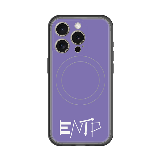 スリムプロテクションプレミアムケース with MagSafe［ オリジナル - ENTP 討論者 - アルファベット - パープル ］