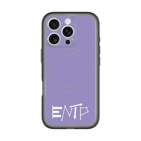 スリムプロテクションプレミアムケース with MagSafe［ オリジナル - ENTP 討論者 - アルファベット - パープル ］