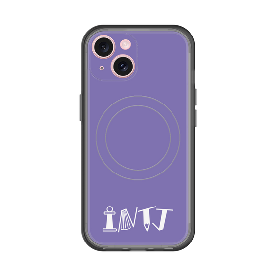 スリムプロテクションプレミアムケース with MagSafe［ オリジナル - INTJ 建築家 - アルファベット - パープル ］