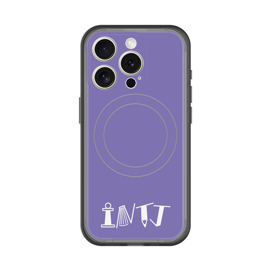 スリムプロテクションプレミアムケース with MagSafe［ オリジナル - INTJ 建築家 - アルファベット - パープル ］