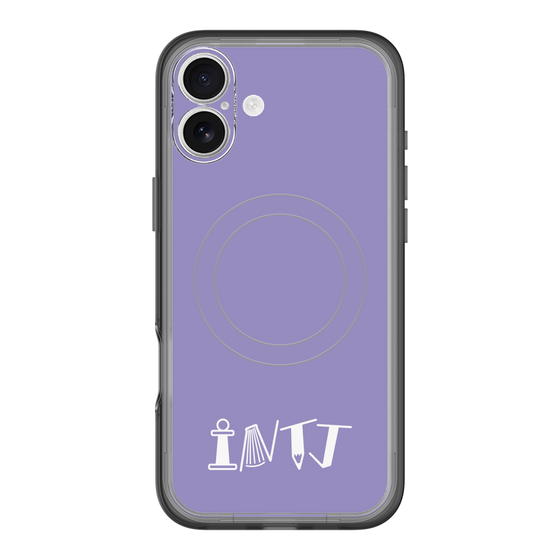 スリムプロテクションプレミアムケース with MagSafe［ オリジナル - INTJ 建築家 - アルファベット - パープル ］