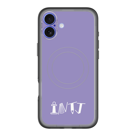 スリムプロテクションプレミアムケース with MagSafe［ オリジナル - INTJ 建築家 - アルファベット - パープル ］