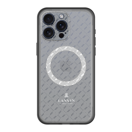 スリムプロテクションプレミアムケース with MagSafe［ LANVIN COLLECTION - ロゴパターン ］