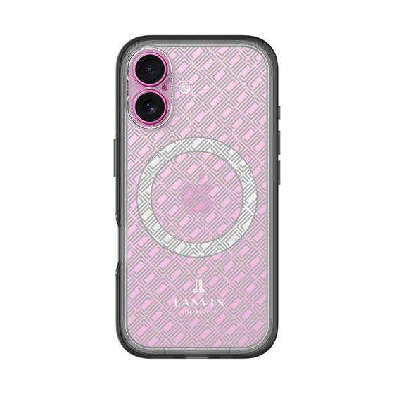 スリムプロテクションプレミアムケース with MagSafe［ LANVIN COLLECTION - ロゴパターン ］