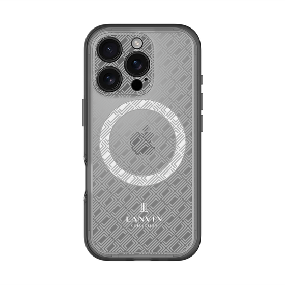 スリムプロテクションプレミアムケース with MagSafe［ LANVIN COLLECTION - ロゴパターン ］