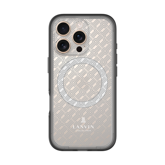スリムプロテクションプレミアムケース with MagSafe［ LANVIN COLLECTION - ロゴパターン ］