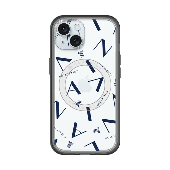 スリムプロテクションプレミアムケース with MagSafe［ LANVIN COLLECTION - タイポグラフィ ］