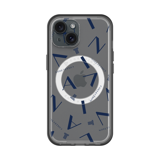 スリムプロテクションプレミアムケース with MagSafe［ LANVIN COLLECTION - タイポグラフィ ］