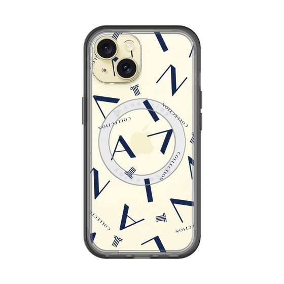 スリムプロテクションプレミアムケース with MagSafe［ LANVIN COLLECTION - タイポグラフィ ］
