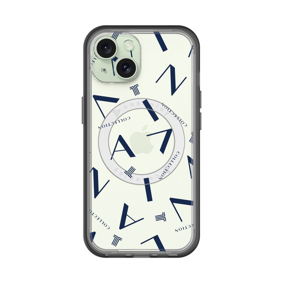 スリムプロテクションプレミアムケース with MagSafe［ LANVIN COLLECTION - タイポグラフィ ］