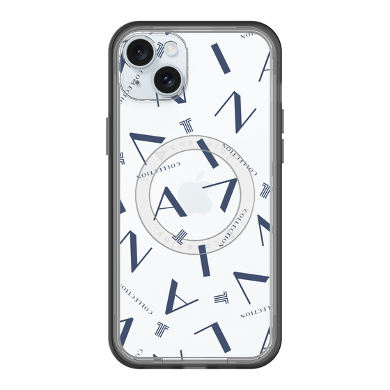 スリムプロテクションプレミアムケース with MagSafe［ LANVIN COLLECTION - タイポグラフィ ］