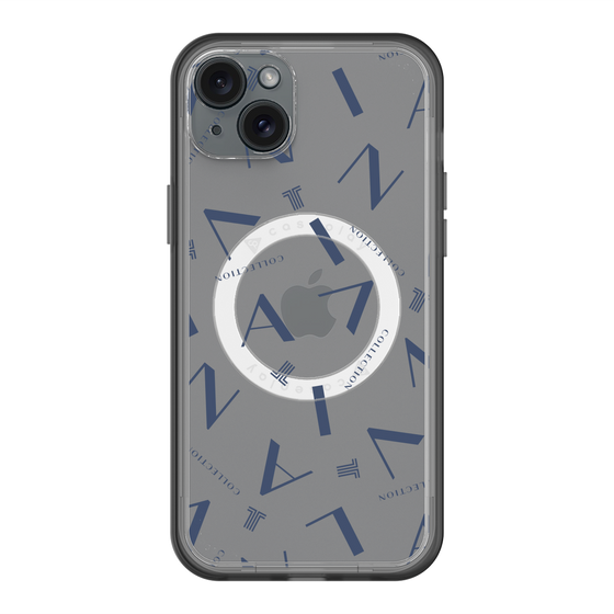 スリムプロテクションプレミアムケース with MagSafe［ LANVIN COLLECTION - タイポグラフィ ］